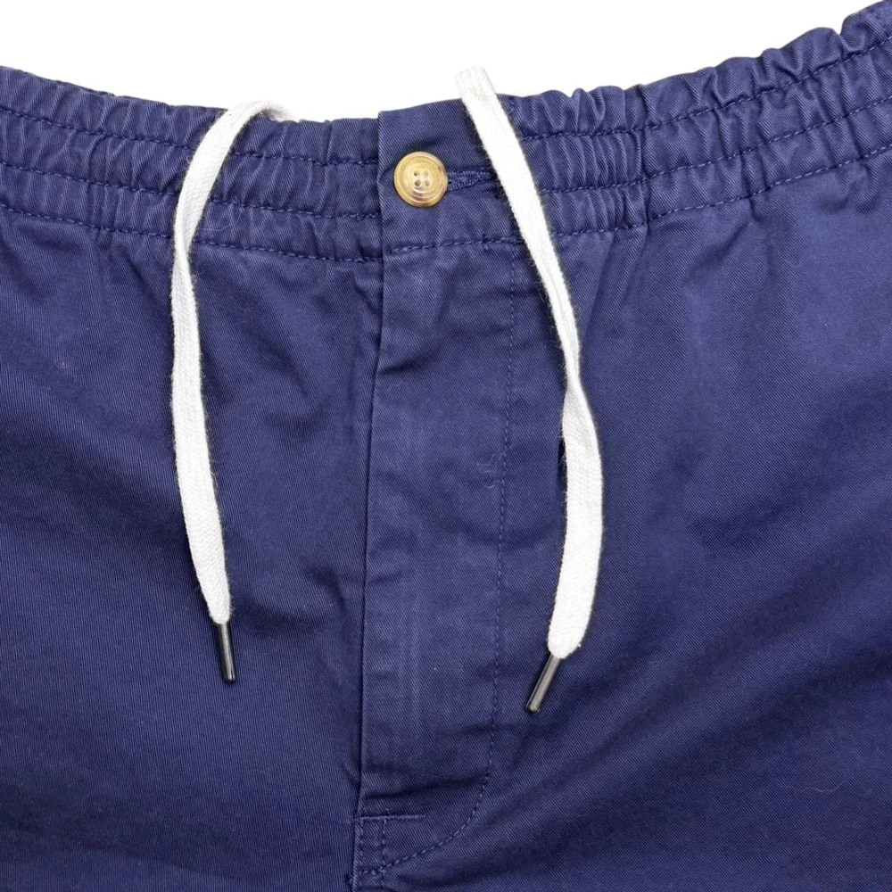 Polo Ralph Lauren Shorts Men M Navy Blue Stretch Pull On Preppy Pony 5
